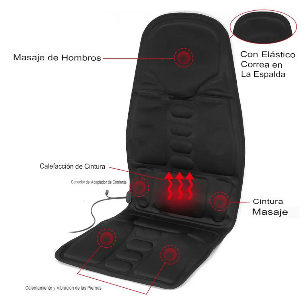 Masajeador De Auto™  Vibratorio 5 Niveles